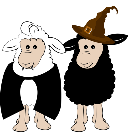 Halloween mit Schafen