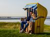 Entspannen im Strandkorb