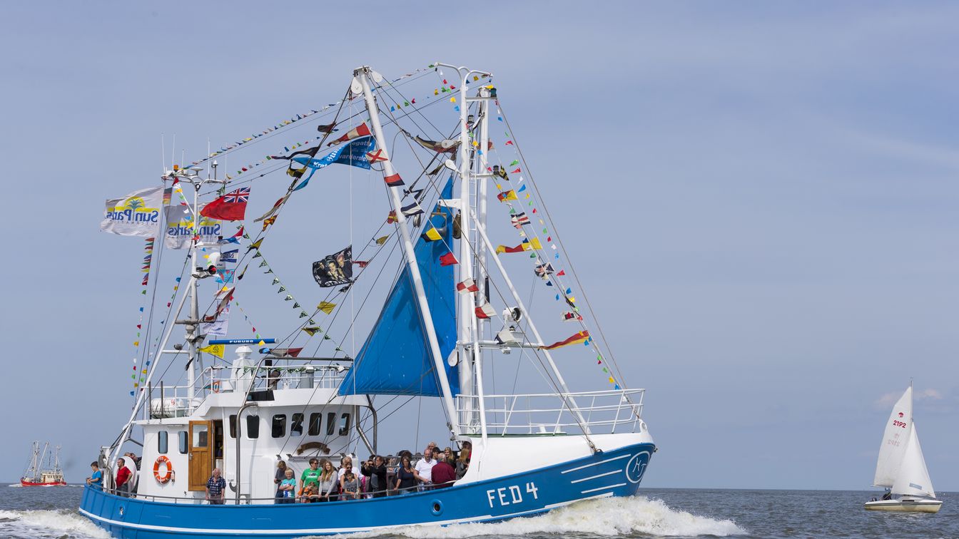 Krabbenkutter auf der Nordsee