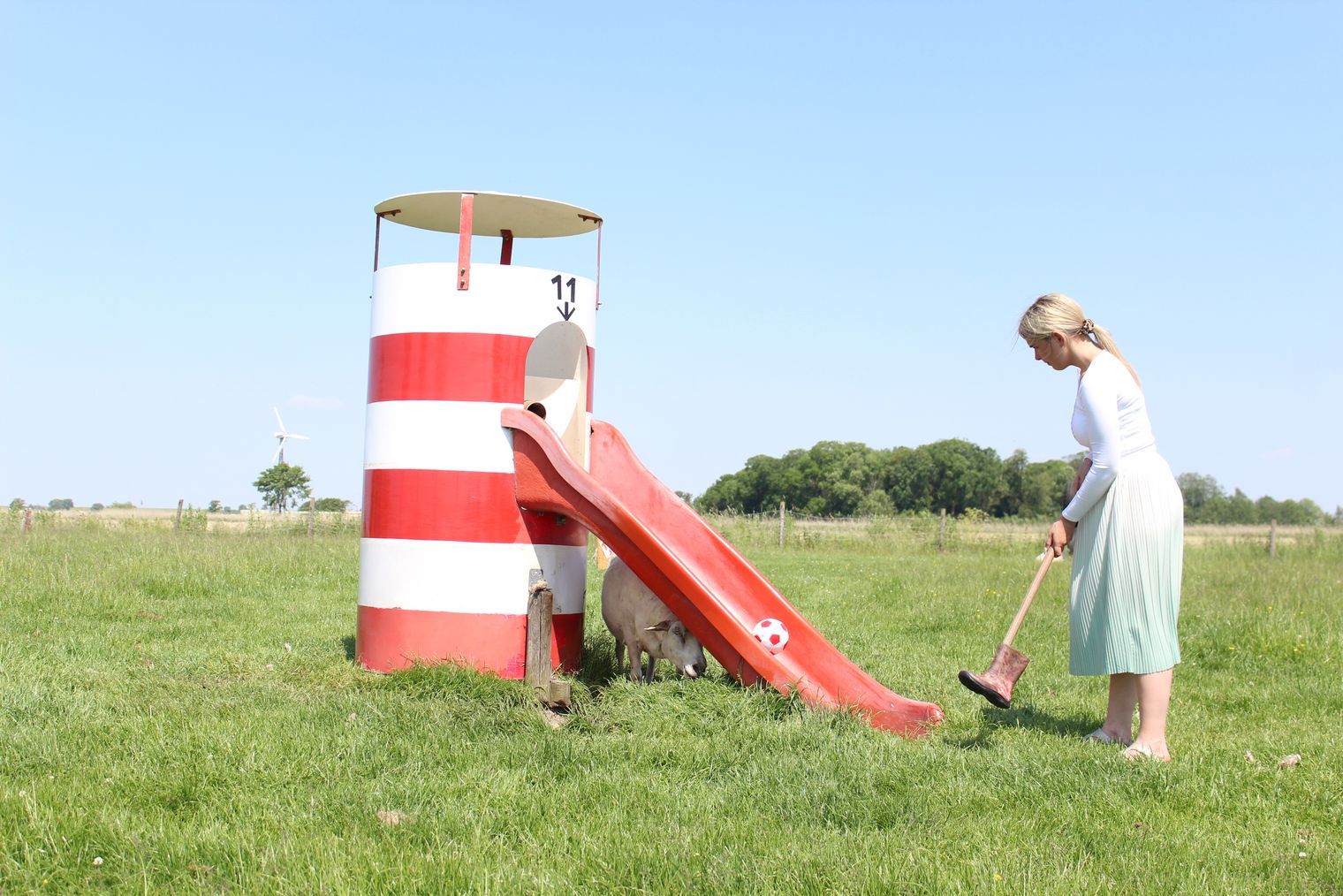 Leuchtturm-Bahn beim Friesengolf