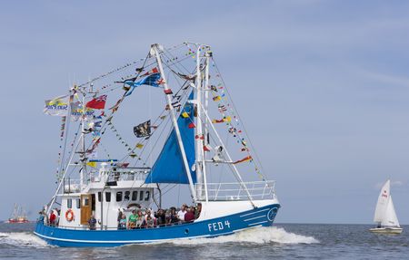 Krabbenkutter auf der Nordsee