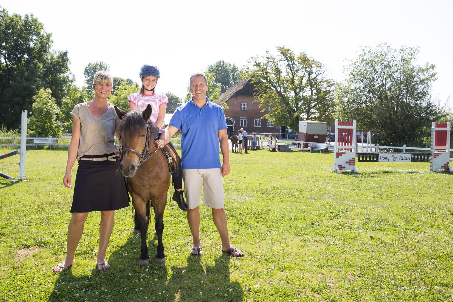Reiten auf dem Hof