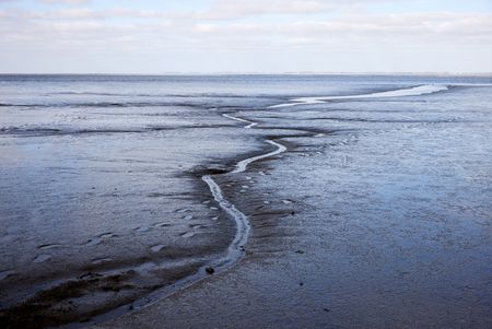 Priel im Watt